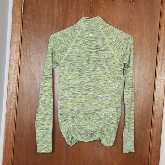 Athleta Sportswear Woman’s Yellow and Grey Long Sleeve Quarter Zip Size Small - Picture 4 of 4